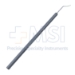 Fenzl Iris Retractor, Angled 10mm Tip To Bend, Curved Shaft, Round Knurled Handle, Polished Finish, Overall Length 4-1/2" (115mm) - 5-1866