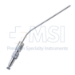 Ferguson Frazier Suction Tube, 75 Degrees Angled Shaft, 9 French, 3mm, Finger Thumb Plate Cutoff Hole, Medium Large Working Length 4" (100mm), Overall Length 6 1/4'' (159mm) - 114-2480