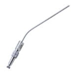 Ferguson Frazier Suction Tube, 75 Degrees Angled Shaft, 9 French, 3mm, Finger Thumb Plate Cutoff Hole, Medium Large Working Length 4" (100mm), Overall Length 6 1/4'' (159mm) 