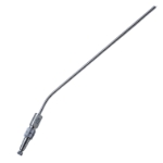 Ferguson Frazier Suction Tube, Angled, Finger Thumb Plate Cutoff Hole, 12Fr, 4mm, XL Working Length 7-7/8" (200mm), Overall Length 10 1/4'' (260mm) 