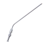 Ferguson Frazier Suction Tube, Angled, 14 French, Finger Thumb Plate Cutoff Hole, Working Length 6" (150mm), Overall Length 8'' (203mm) 