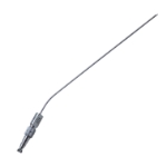 Ferguson Frazier Suction Tube, Angled, 7 French, 2.3mm, Finger Thumb Plate Cutoff Hole, Extra Small Working Length 7-7/8" (200mm), Overall Length 10-1/4'' (260mm) 