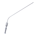 Ferguson Frazier Suction Tube, Angled, 7 French, Finger Thumb Plate Cutoff Hole, Working Length 6" (150mm), Overall Length 8'' (203mm) 
