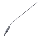 Ferguson Frazier Suction Tube, Angled, 9 French, 3mm, Finger Thumb Plate Cutoff Hole, Medium Working Length 7-7/8" (200mm) Overall Length 10-1/4'' (260mm) 