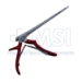 Ferris Smith Kerrison Rongeur, 40 Degrees Upbite, 1mm Bite, Red Silicone Handle, Working Length 8" (203mm) - FSKR-1M8UP40
