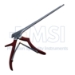 Ferris Smith Kerrison Rongeur, 90 Degrees Upbite, 1mm Bite, Red Silicone Handle, Working Length 8" (203mm) - FSKR-1M8UP90