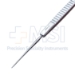 Fisher Spoon Needle, Double Ended, Needle Point, 5mm x 14mm Thin Curved Blade, Serrated Flat Handle, Polished Finish, Overall Length 5-3/8" (133mm) - 5-1859