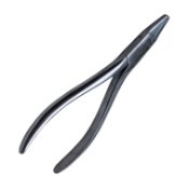 Flat Nose Pliers, Serrated Jaws, 5mm Tip, Overall Length 5-1/2" (140mm) 