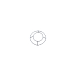 Flieringa Legrand Fixation Ring, Pediatric / Small, 14mm Inner Ring, 23mm Outer Ring, Stainless Steel, Polished Finish E4035 23,7875E,E4035 23