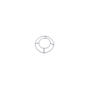 Flieringa Legrand Fixation Ring, Pediatric / Small, 14mm Inner Ring, 23mm Outer Ring, Stainless Steel, Polished Finish E4035 23,7875E,E4035 23