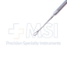 Flynn Scleral Depressor, Lens Loop Style Tip, Serrated Flat Handle, Polished Finish, Overall Length 3-1/4" (80mm) - 5-6218