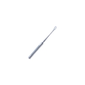 Flynn Scleral Depressor, Lens Loop Style Tip, Serrated Flat Handle, Polished Finish, Overall Length 3-1/4" (80mm) 1577239,May-18,K1-7825,E5108