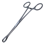 Foerster Sponge Forceps, Straight, Serrated Jaw, Overall Length 7" (180mm) 