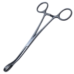 Foerster Sponge Forceps, Curved, Serrated, Overall Length 7" (180mm) 