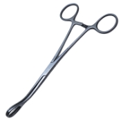 Foerster Sponge Forceps, Curved, Serrated, Overall Length 7" (180mm) 