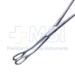 Foerster Sponge Forceps, Curved, Serrated Jaw, 7" (180mm) - C7368