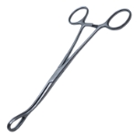 Foerster Sponge Forceps, Curved, Smooth Jaw, Overall Length 7" (180mm) 