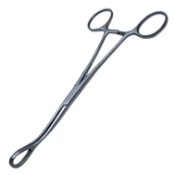 Foerster Sponge Forceps, Curved, Smooth Jaw, Overall Length 7" (180mm) 