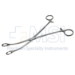 Foerster Sponge Forceps, Curved, Serrated, Overall Length 9-3/4" (250mm) - 226228J