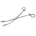 Foerster Sponge Forceps, Curved, Serrated, Overall Length 9-3/4" (250mm) 