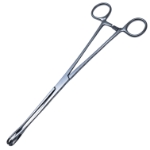 Foerster Sponge Forceps, Straight, Serrated Jaw, Overall Length 9-3/4" (250mm) 