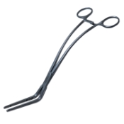 Fogarty H Grip Clamp Forceps, Angled, Accepts 61mm Inserts, Overall Length 8-1/2" (216mm) 