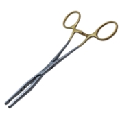 Fogarty H-Grip Clamp Forceps, Straight, Accepts 33mm Inserts, Overall Length 6-1/2" (165mm) 