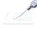 Fogla Air Injection Cannula, 25ga, Bottom Port, Polished Finish, Angled Shaft, Overall Length Excluding Hub 0.7" (18mm) - 5-5035-25