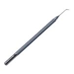 Fogla Fine Pointed DALK Dissector, Angled 60 Degrees, 5mm Bend To Tip, Round Knurled Handle, Overall Length 4-1/2" (114mm) E0480,3802E,E0480