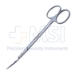 Fomon Saber Back Scissors, Curved, Blunt Double Blade, Bottom Blade Serrated, Overall Length 5-1/3" (135mm) - 19-13894