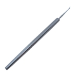 Foreign Body Spud, Lance Shaped Gently Curved Tip, Serrated Flat Handle, Polished Finish, Overall Length 4-3/4" (120mm) 30437,May-83,E0872