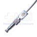 Frazier Suction Tube, 10 French (3.33mm), Large, Angled 30 Degrees, Stylette, Thumb Plate Cutoff Hole, Working Length 4-1/2" (100mm), Overall Length 6-3/4" (171mm) - 1613-0010