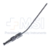 Frazier Suction Tube, 10 French (3.33mm), Large, Angled 30 Degrees, Stylette, Thumb Plate Cutoff Hole, Working Length 4-1/2" (100mm), Overall Length 6-3/4" (171mm) - 1613-0010