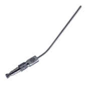Frazier Suction Tube, 10 French (3.33mm), Large, Angled 30 Degrees, Stylette, Thumb Plate Cutoff Hole, Working Length 4-1/2" (100mm), Overall Length 6-3/4" (171mm) 