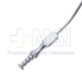 Frazier Suction Tube, 10Fr, (3.33mm), Large, Angled 30 Degrees, Stylette, Thumb Plate Cutoff Hole, Working Length 4-1/2" (100mm), Overall Length 6-3/4" (171mm) - D2826