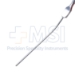 Frazier Suction Tube, 10Fr, (3.33mm), Large, Angled 30 Degrees, Stylette, Thumb Plate Cutoff Hole, Working Length 4-1/2" (100mm), Overall Length 6-3/4" (171mm) - D2826