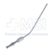 Frazier Suction Tube, 10Fr, (3.33mm), Large, Angled 30 Degrees, Stylette, Thumb Plate Cutoff Hole, Working Length 4-1/2" (100mm), Overall Length 6-3/4" (171mm) - D2826