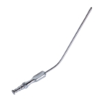 Frazier Suction Tube, 10Fr, (3.33mm), Large, Angled 30 Degrees, Stylette, Thumb Plate Cutoff Hole, Working Length 4-1/2" (100mm), Overall Length 6-3/4" (171mm) 