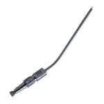 Frazier Suction Tube, 11 French (3.67mm), X-Large, Angled 30 Degrees, Stylette, Thumb Plate Cutoff Hole, Working Length 4-1/2" (100mm), Overall Length 6-3/4" (171mm) 