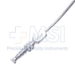 Frazier Suction Tube, 11Fr, (3.67mm), X-Large, Angled 30 Degrees, Stylette, Thumb Plate Cutoff Hole, Working Length 4-1/2" (100mm) Overall Length 6-3/4" (171mm) - D2827