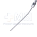 Frazier Suction Tube, 11Fr, (3.67mm), X-Large, Angled 30 Degrees, Stylette, Thumb Plate Cutoff Hole, Working Length 4-1/2" (100mm) Overall Length 6-3/4" (171mm) - D2827