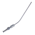 Frazier Suction Tube, 11Fr, (3.67mm), X-Large, Angled 30 Degrees, Stylette, Thumb Plate Cutoff Hole, Working Length 4-1/2" (100mm) Overall Length 6-3/4" (171mm) 