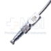 Frazier Suction Tube, 12 French (4mm), XX-Large, Angled 30 Degrees, Stylette, Thumb Plate Cutoff Hole, Working Length 4-1/2" (100mm), Overall Length 6-3/4" (171mm) - 1613-0012