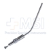 Frazier Suction Tube, 12Fr, (4mm), XX-Large, Angled 30 Degrees, Stylette, Thumb Plate Cutoff Hole, Working Length 4-1/2" (100mm) Overall Length 6-3/4" (171mm) - D2830