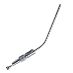 Frazier Suction Tube, 12Fr, (4mm), XX-Large, Angled 30 Degrees, Stylette, Thumb Plate Cutoff Hole, Working Length 4-1/2" (100mm) Overall Length 6-3/4" (171mm) 