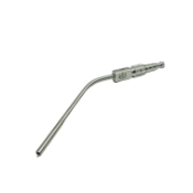 Frazier Suction Tube, 14Fr, (4.67mm), XXXX-Large, Angled 30 Degrees, Stylette, Thumb Plate Cutoff Hole, Working Length 4-1/2" (100mm), Overall Length 6-3/4" (171mm) 