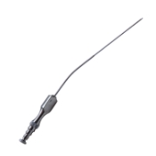 Frazier Suction Tube, 4Fr, (1.33mm), XXXX-Small, Angled 30 Degrees, Stylette, Thumb Plate Cutoff Hole, Working Length 4-1/2" (100mm), Overall Length 6-3/4" (171mm) 