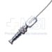 Frazier Suction Tube, 5 French (1.67mm), XXX-Small, Angled 30 Degrees, Stylette, Thumb Plate Cutoff Hole, Working Length 4-1/2" (100mm), Overall Length 6-3/4" (171mm) - 1613-0005