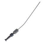Frazier Suction Tube, 5 French (1.67mm), XXX-Small, Angled 30 Degrees, Stylette, Thumb Plate Cutoff Hole, Working Length 4-1/2" (100mm), Overall Length 6-3/4" (171mm) 