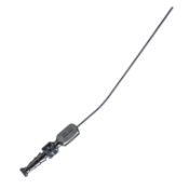 Frazier Suction Tube, 5 French (1.67mm), XXX-Small, Angled 30 Degrees, Stylette, Thumb Plate Cutoff Hole, Working Length 4-1/2" (100mm), Overall Length 6-3/4" (171mm) 